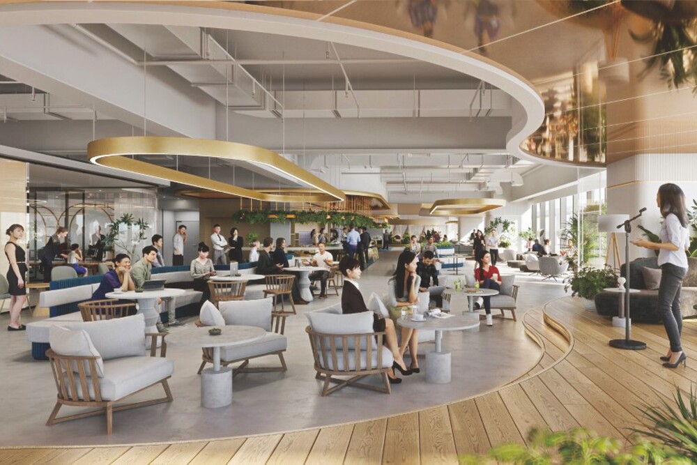 BLUE FRONT SHIBAURA TOWER Sの28階にあるオフィスでのイベントイメージ